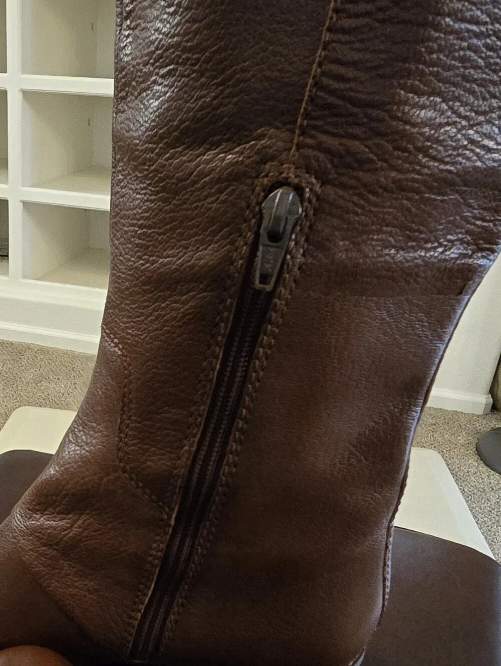 NWOB Nine West Noriko Cognac Brown Leather Riding Boots Size 8